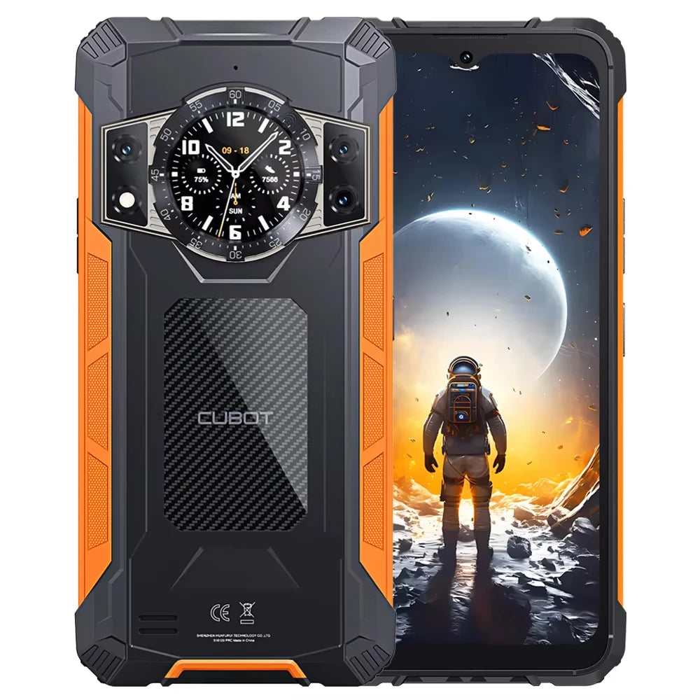Cubot KingKong ACE 2 Ultra-thin Rugged Smartphone Android 14 16GB RAM(6GB+10GB),+128GB ROM 6.56" 90Hz Screen NFC Cell Phone