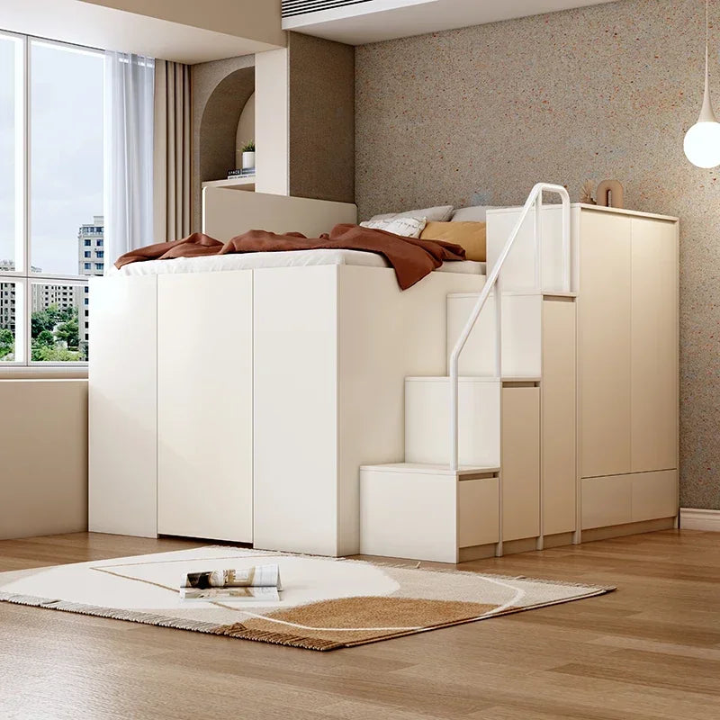 Multi-functional combination closet integrated bed