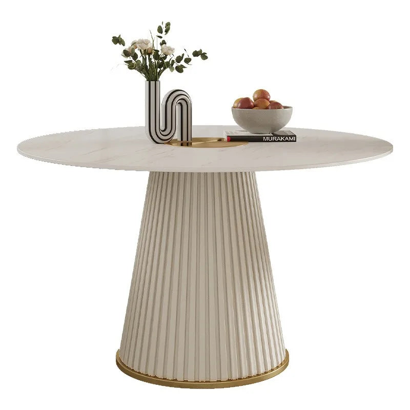 Small Apartmen Dining Table Round Center Nordic White Coffee Tables Chairs Organizer Muebles Living Room Furniture