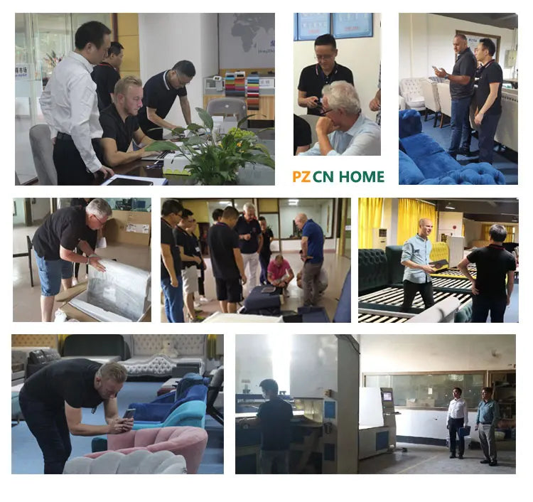 Custom HOME Remote Control Whole House Decoration King Size Smart Luxury Bed With Tv And Fireplace In Footboard Storage