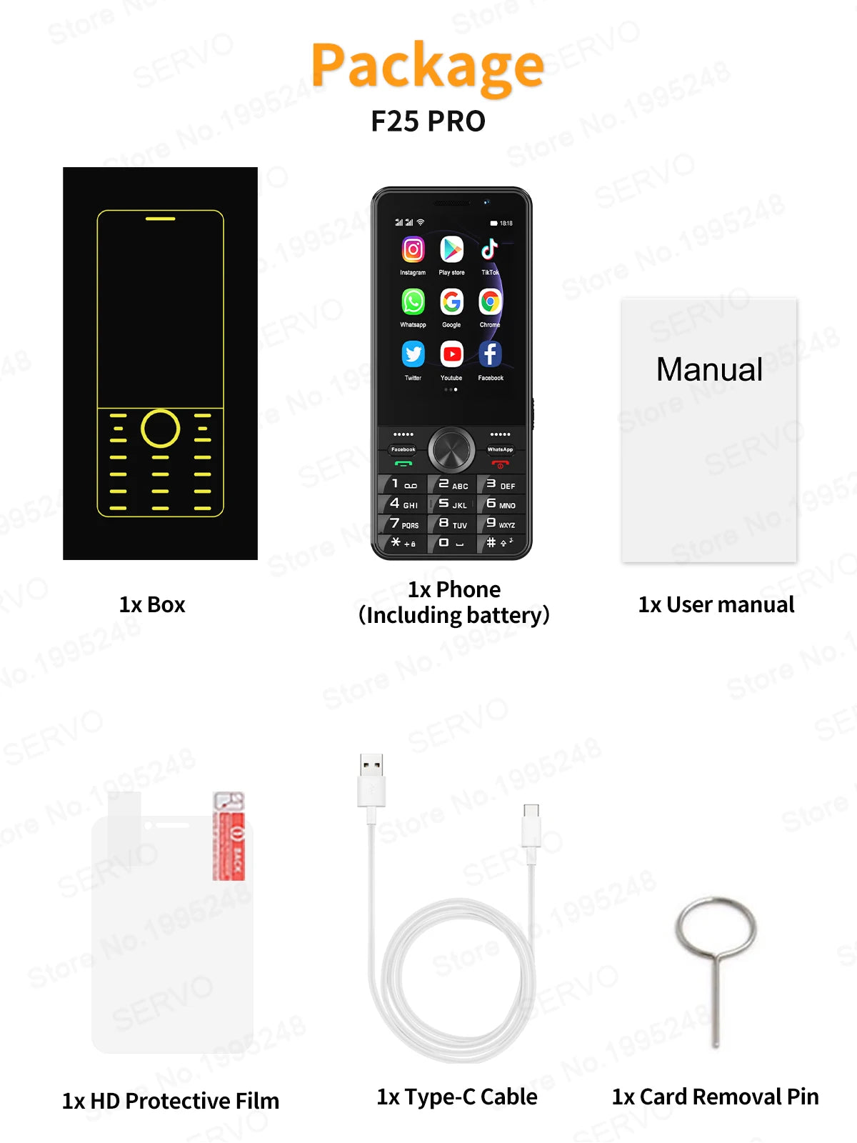 SERVO F25 PRO 4G Smartphone Android 8.1 OS 2+16GB ROM Camera 2500mAh Dual SIM Standby Button Smart Cellphones Google Play Store