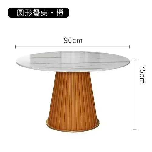 Small Apartmen Dining Table Round Center Nordic White Coffee Tables Chairs Organizer Muebles Living Room Furniture