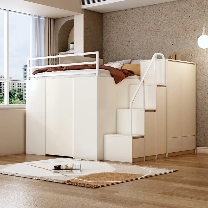 Multi-functional combination closet integrated bed