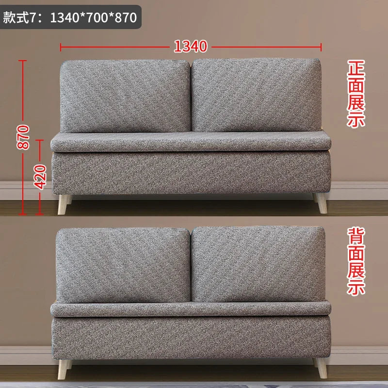 Modern Minimalist Multifunctional Invisible Bed with Sofa Folding Bed Cabinet Integrated Wall Invisible Bed