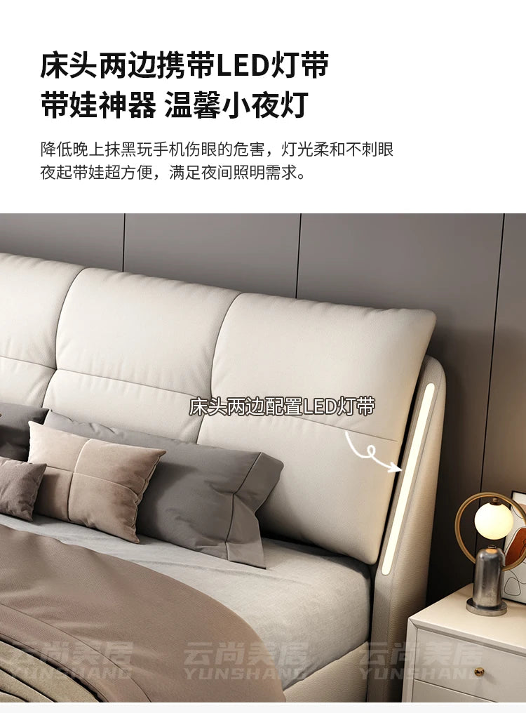 180x200cm Headboard frames and bed bases tatami super king frame royal bedroom furniture set luxury Bed table king size bed