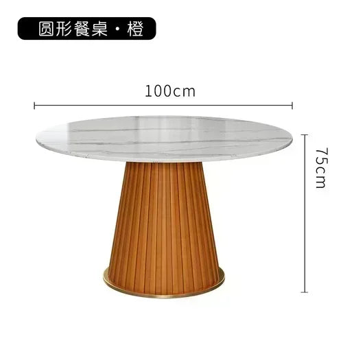 Small Apartmen Dining Table Round Center Nordic White Coffee Tables Chairs Organizer Muebles Living Room Furniture