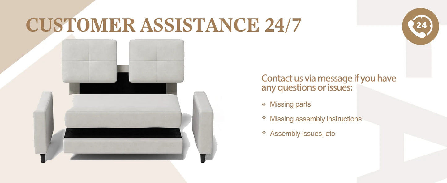 Loveseat Sofa W/armrests & backrests, 53" Small Spaces 2 Seater Mini Couch for Apartment, Office & Living Room, Living Room Sofa