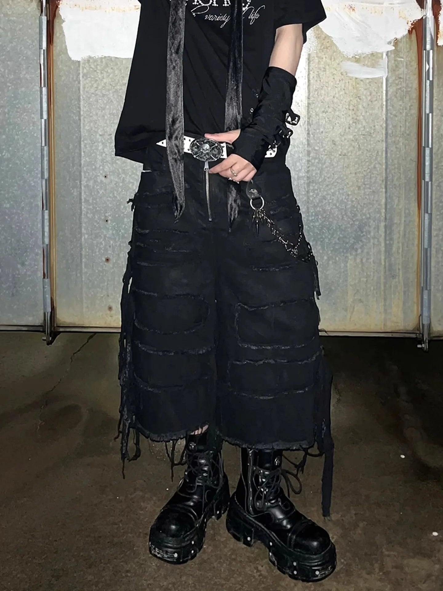 Summer Women Goblin Core Goth bi Y2k Jorts Gyaru Denim Shorts Japanese Harajuku Jean Pants Grunge Kpop Cyber Punk Dark Academia