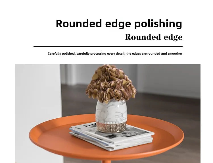 Light Luxury Coffee Table Small Sofa Side Rack Nordic Round Bedside Tables Living Room Mini Desk Minimalist Room Furniture