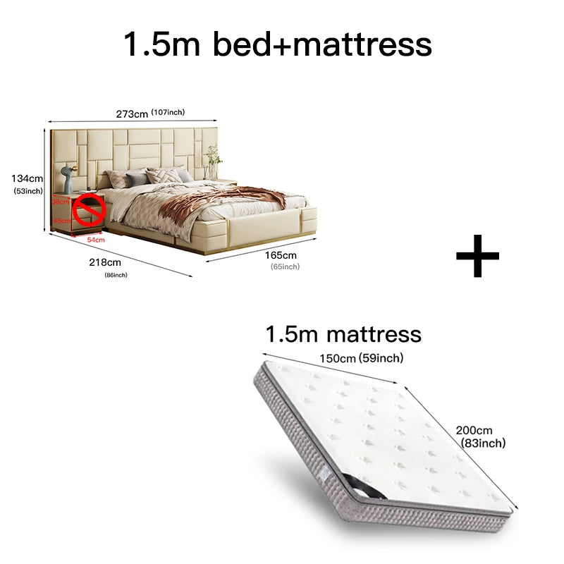 As a Bed King Size Luxury Bedroom Furniture Set Wooden Headboard And Nightstands Lit Deux Place With Double Bed Side Table