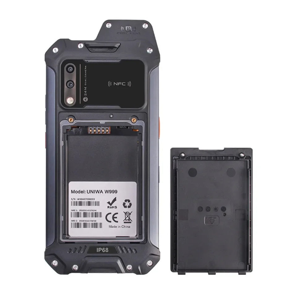 UNIWA W999 ATEX Rugged Waterproof Walkie Talkie 8GB+128GB 6.3 Inch FHD 5000mAh Smartphone Andriod 13 NFC Cell Phones Helio G99