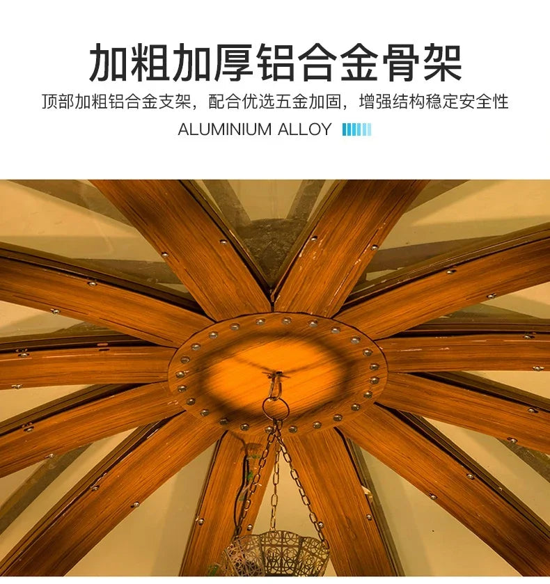 The product can be customized.Outdoor courtyard pavilion, round European style hotel, resort scenic villa,