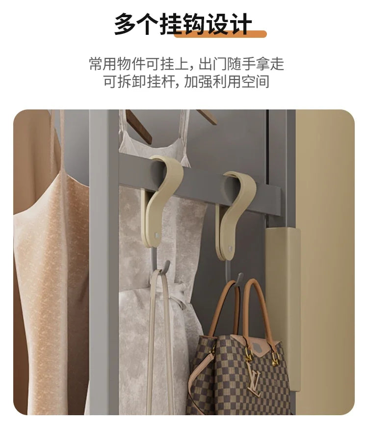 Mirror Cheap Coat Racks Dress Hanging Organizer Wall Standing Hotel Storage Coat Racks Indoor Perchero Entrance Hall Furniture