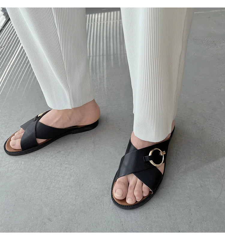 Summer Pleated Sets Men Fashion Black/White Casual Ice Silk Suit Men Korean Short-sleeved Shirt/Trousers Two-piece Mens Set