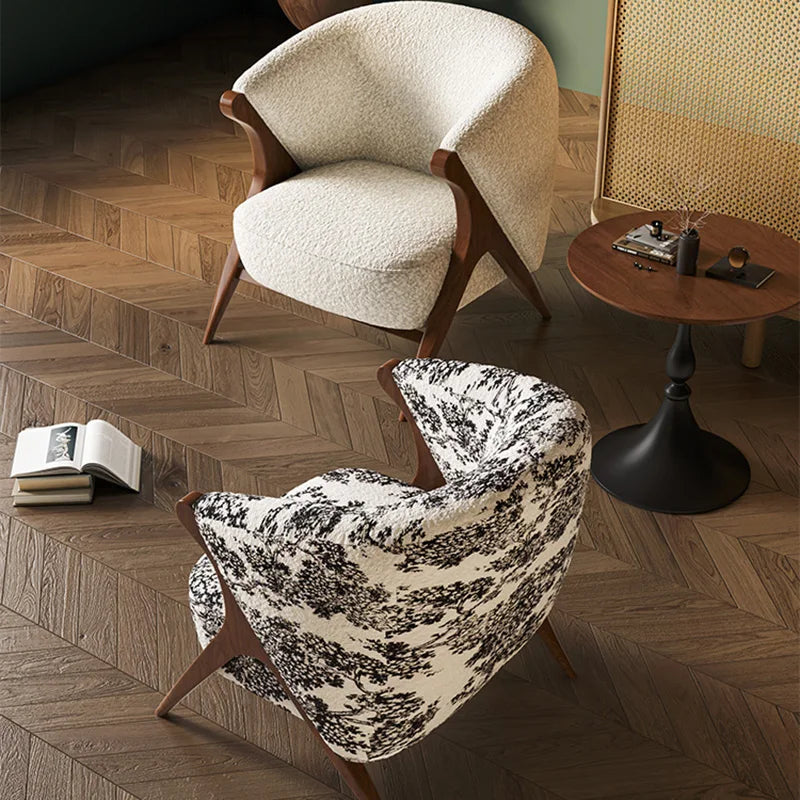 Reading Velvet Modern Chair Table Set Luxury Italian Design Hotel Armchair Bedroom Balcony Accent Sillas Nordic Furniture