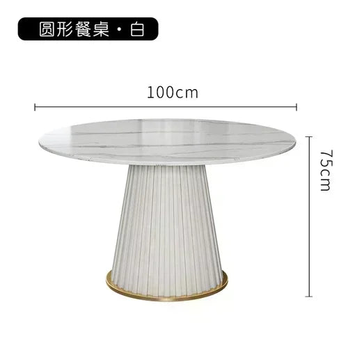 Small Apartmen Dining Table Round Center Nordic White Coffee Tables Chairs Organizer Muebles Living Room Furniture