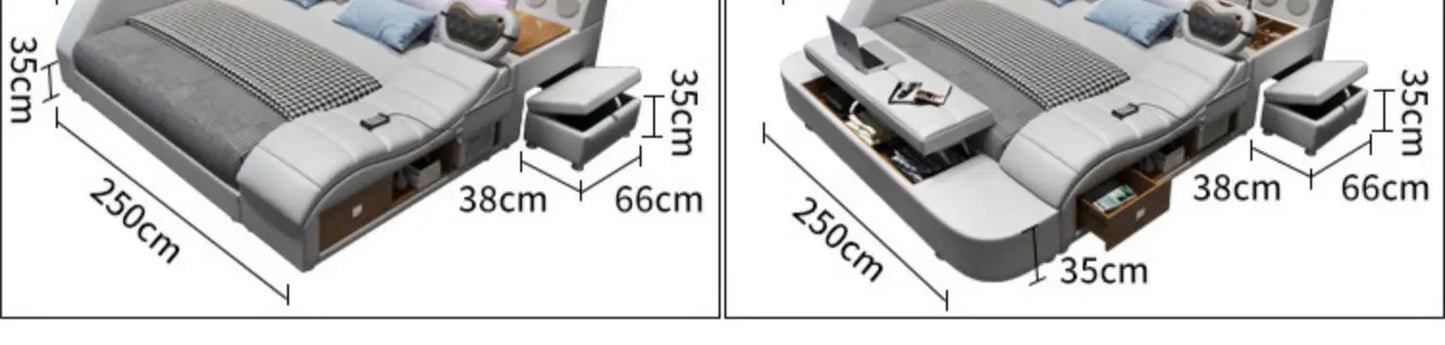 Cabinets Aesthetic Bed Reading Vanity King Massage Lounge Beds Luxury Bedroom Frame Camas Matrimoniales House Accessories