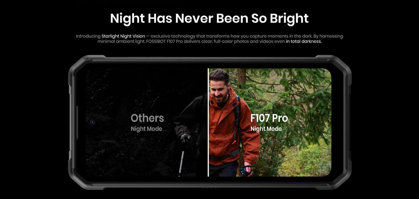 FOSSiBOT F107 PRO Rugged Smartphone Android 15 OS,30GB(12+18)+512GB ROM,6.95"FHD+ 5G Mobile Phone 28000mAh Battery,NFC/Face ID
