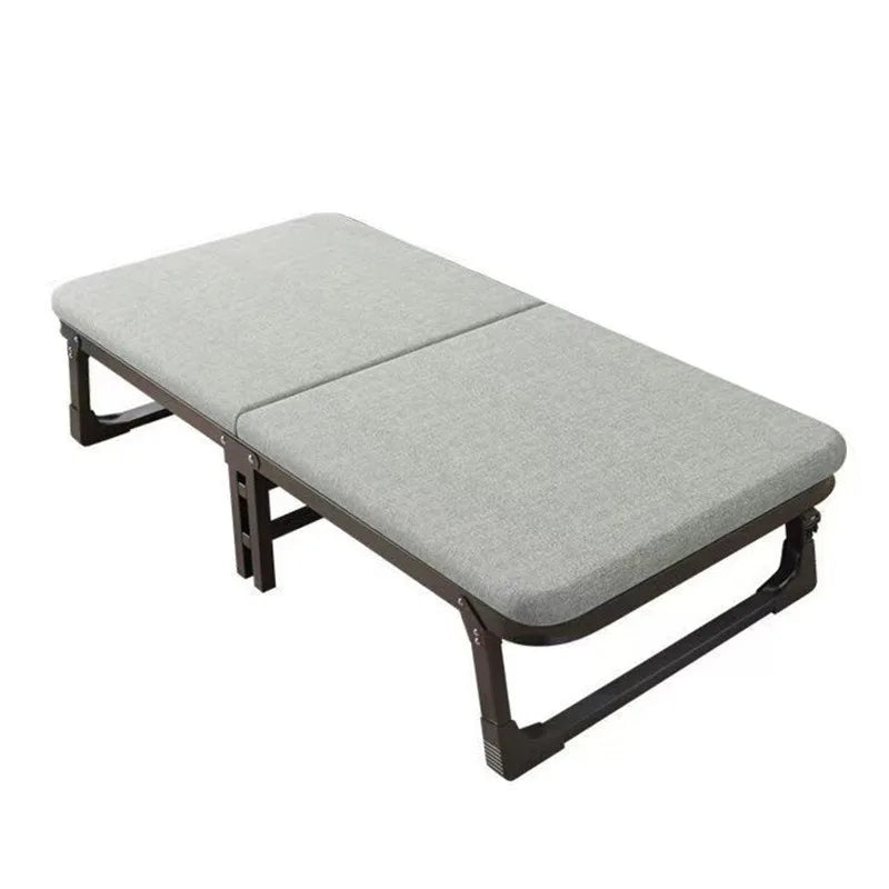 Super thick folding single bed home office artifact portable foldable escort recliner folding single lunch break bed