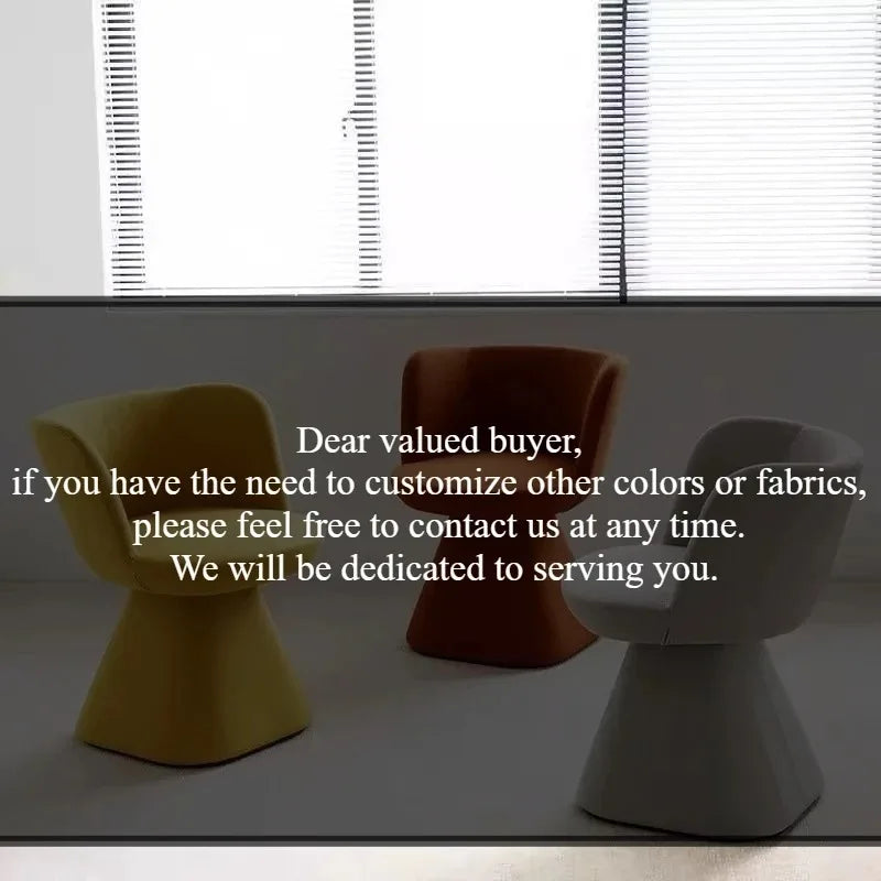 Chaise Lounge Italian Light Luxury Dressing Stool Rotatable Simple Dining Chair Home Bedroom Hotel Nordic Single Sofa Chairs