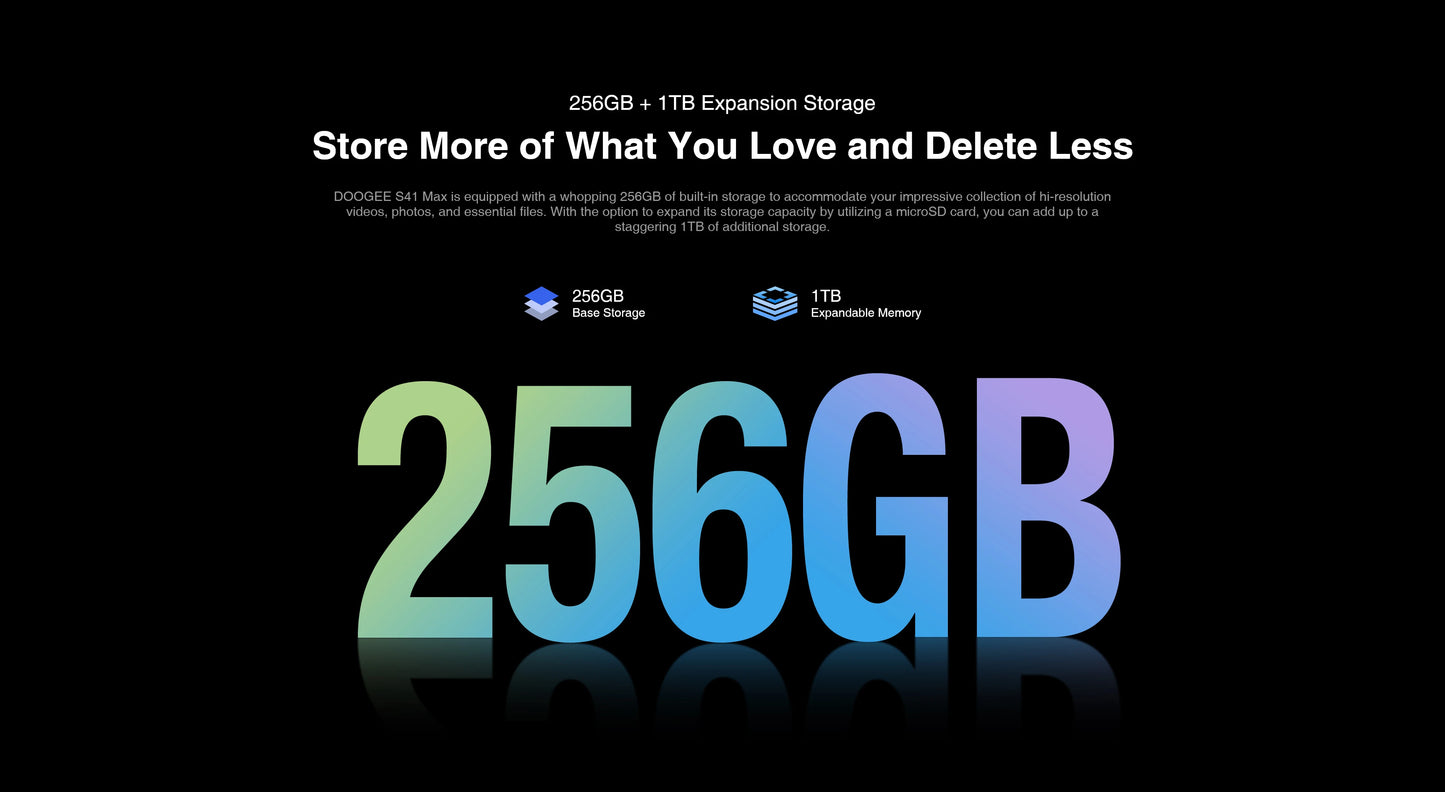 [World Premiere] DOOGEE S41 Max 16GB 256GB Rugged Smartphone 6300mAh 13MP AI Triple Camera Android 13 NFC 4G Cellphone