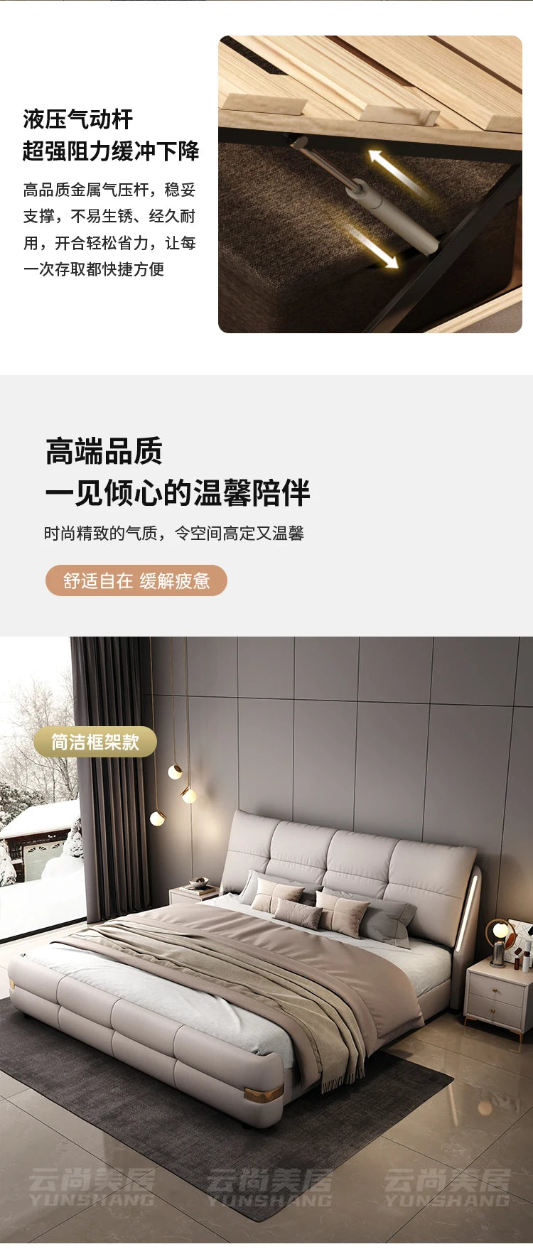 180x200cm Headboard frames and bed bases tatami super king frame royal bedroom furniture set luxury Bed table king size bed