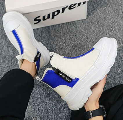 Man Sports Shoes Spring Autumn Canvas Sneaker Boots for Men Platform Footwear Original Deals High Quality Low Price Offers Offer