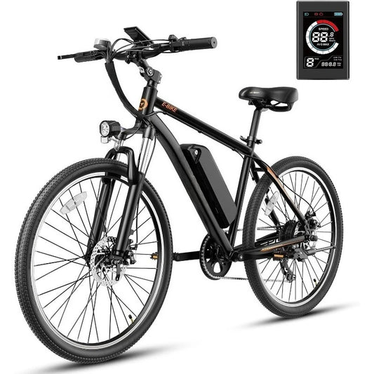 EB5 Electric Bike for Adults with Peak 500W Brushless Motor, 40Miles 20MPH Commuting Electric Mountain Bike with 360Wh Re