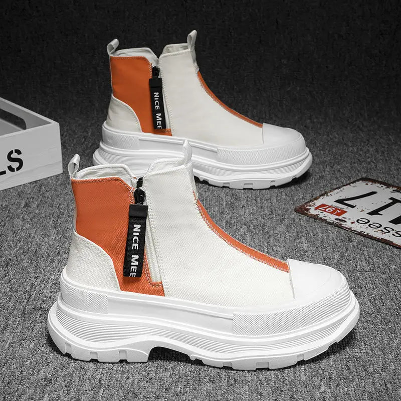 Man Sports Shoes Spring Autumn Canvas Sneaker Boots for Men Platform Footwear Original Deals High Quality Low Price Offers Offer