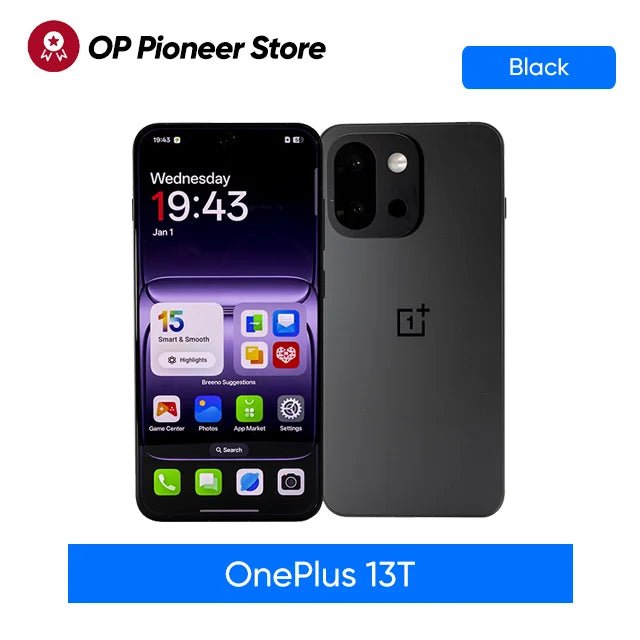 Unlocked OnePlus 13T 5G SmartPhone Snapdragon 8 Elite 6.32'' 120Hz OLED DisPlay 6260mAh 80W Super Charge 50MP Main Camera NFC