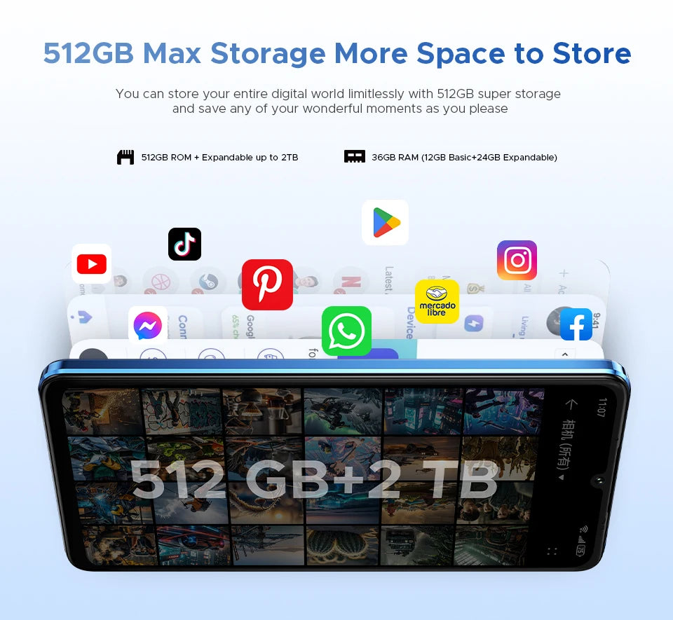 DOOGEE Note59 Pro+ 5G Smartphone Android 15 Global Version 6250mAh Battery 6.75'' 120Hz Display 12GB 512GB Mobile Phone NFC