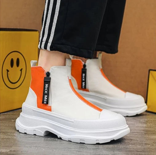 Man Sports Shoes Spring Autumn Canvas Sneaker Boots for Men Platform Footwear Original Deals High Quality Low Price Offers Offer