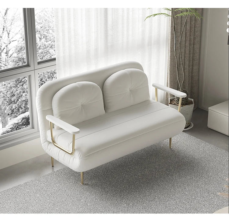 French Arm Living Room Sofas Elegant Trendy Cute Multifunctional Sofa Bed Premium Comfy Canapé Convertible Home Furniture