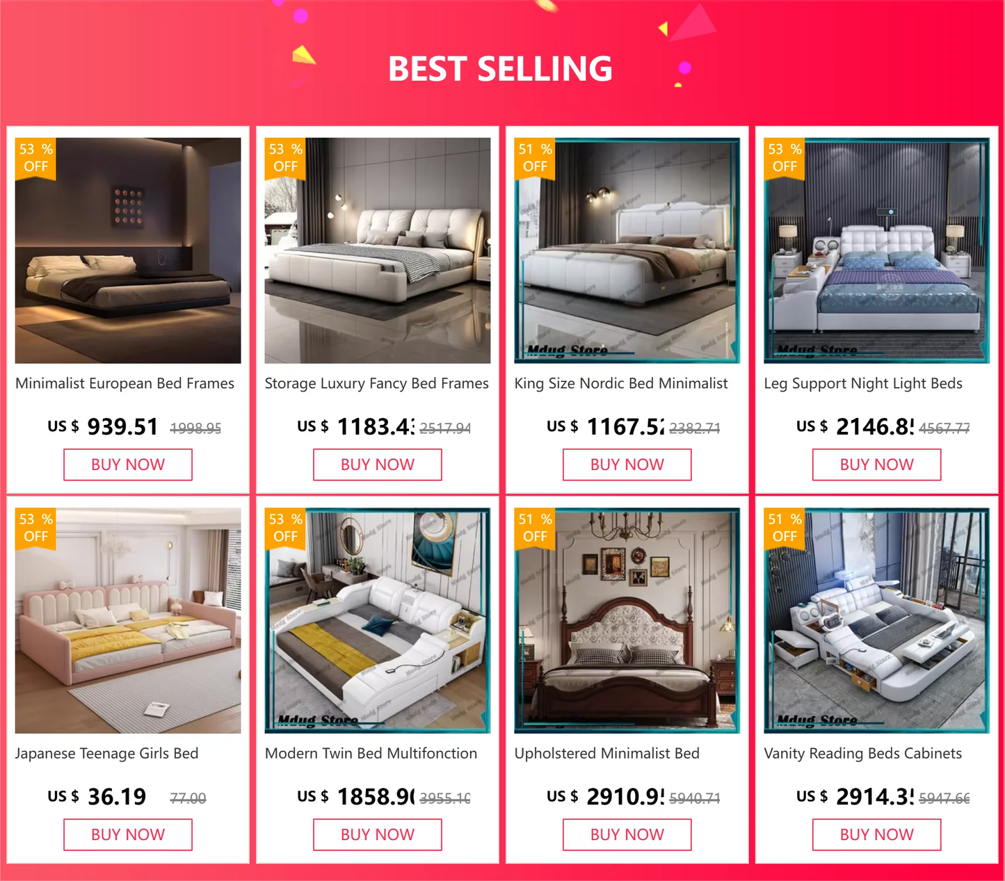 Cabinets Aesthetic Bed Reading Vanity King Massage Lounge Beds Luxury Bedroom Frame Camas Matrimoniales House Accessories