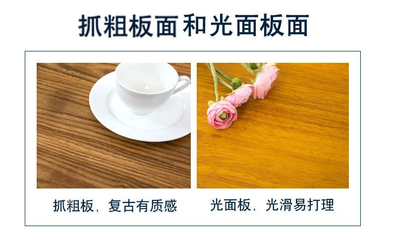 Solid Wood Table Rectangular Commercial Hotel Restaurant Dining Table Chair Combination Canteen Staff Dining Simple Muebles