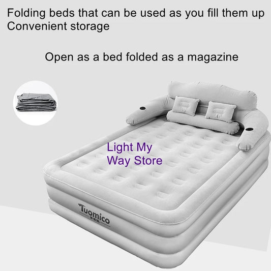 Home Inflatable Mattress Outdoor Air Mattress Single Foldable Inflatable Lazy Bed Inflatable Bed