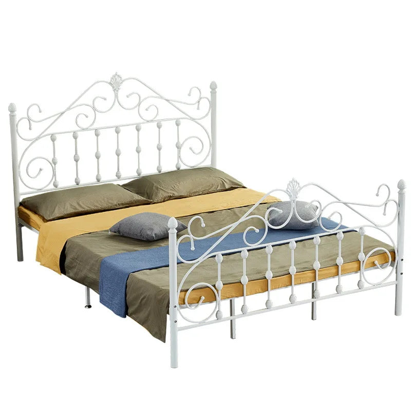 Wrought iron bed bedroom Nordic simple apartment home modern bed and breakfast