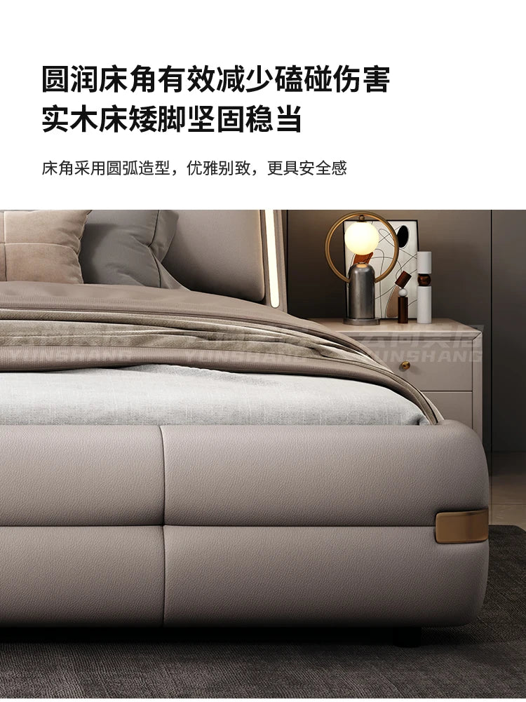 180x200cm Headboard frames and bed bases tatami super king frame royal bedroom furniture set luxury Bed table king size bed