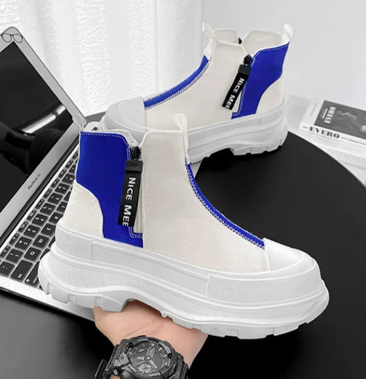 Man Sports Shoes Spring Autumn Canvas Sneaker Boots for Men Platform Footwear Original Deals High Quality Low Price Offers Offer