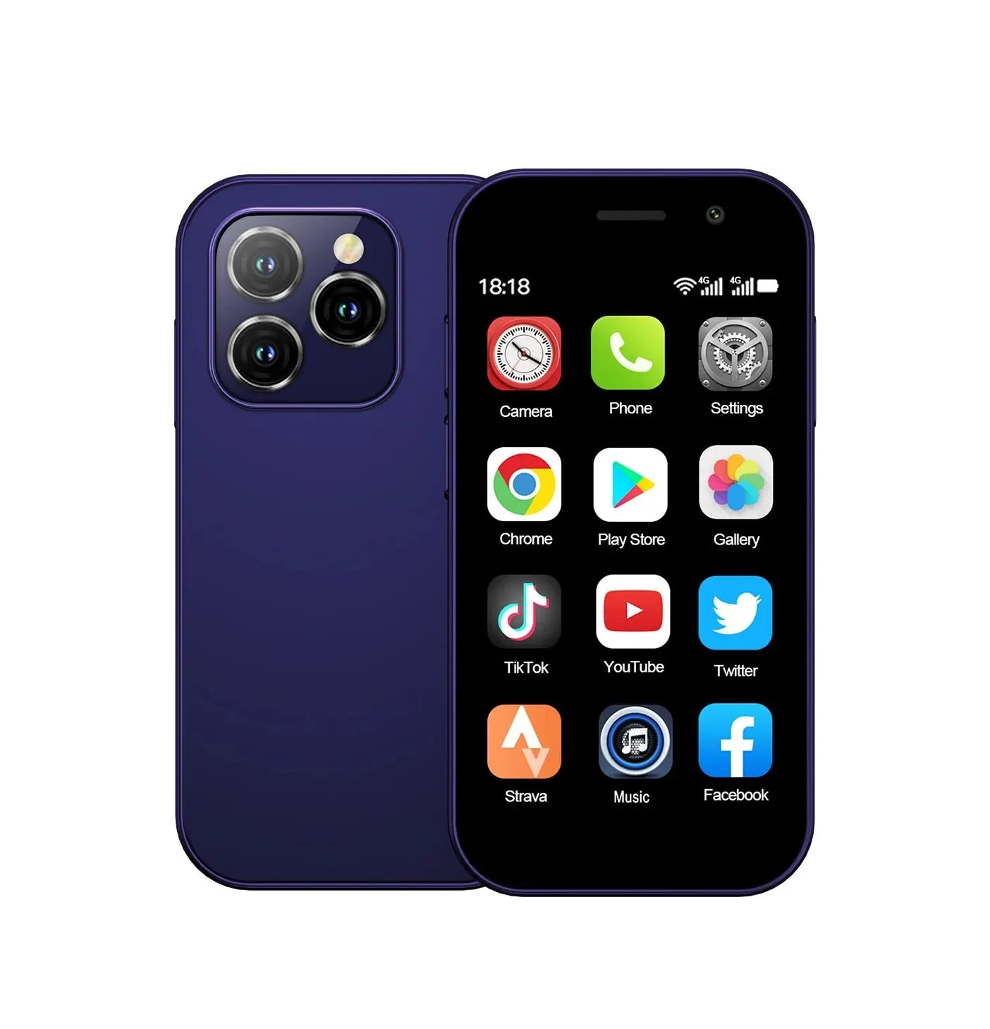 SERVO KING8000 4G Cellular Network Mini Smartphone Android 10.0 2GB+16GB 3" Display 5MP Camera Dual SIM With Play Store WhatsAPP