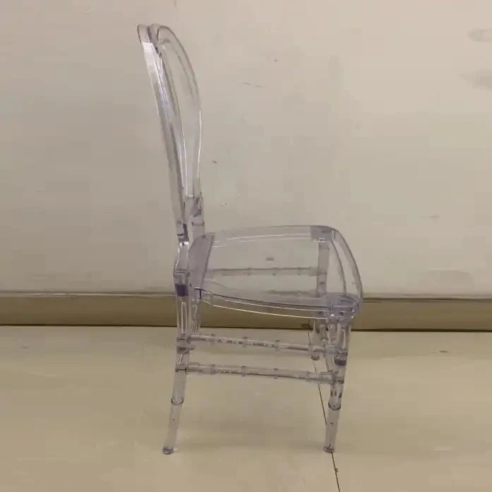 100pcs）Modern Restaurant Wedding Party Chairs plastic Stackable Hotel Gold Chiavari Chairs 1149