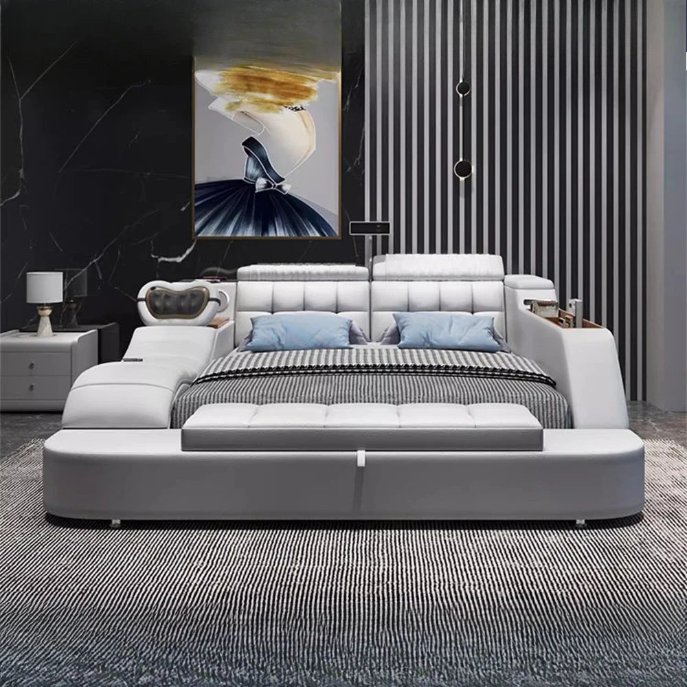 Cabinets Aesthetic Bed Reading Vanity King Massage Lounge Beds Luxury Bedroom Frame Camas Matrimoniales House Accessories