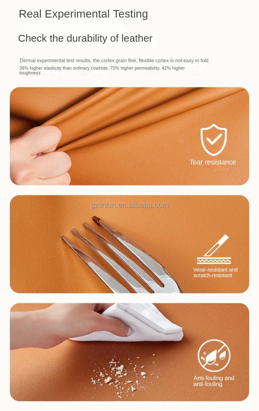 Genuine Leather bed modern simple apartment luxury double bed 1.8 meters high-end atmospheric master bedroom Queen size bed