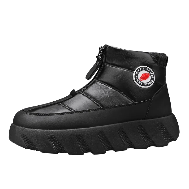 Ankle Boots Snow Thick Bottom Winter Boots for Men Men's Sneakers Non-Slip Soft and Comfortable Cotton Wear-resistant Fashion