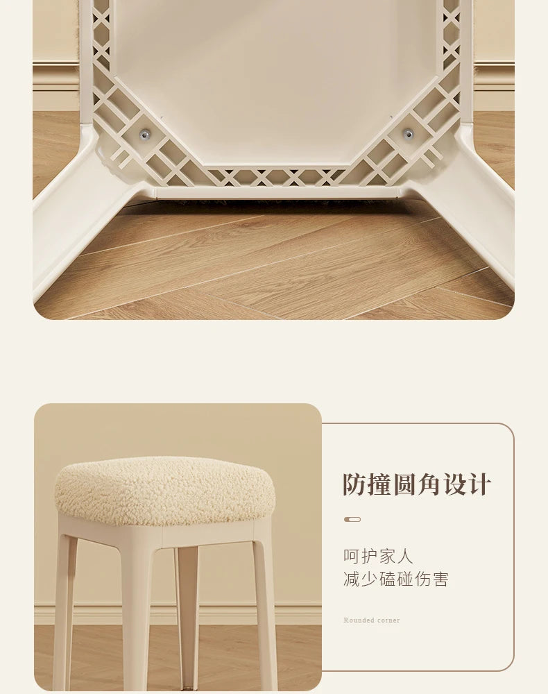 White Household Vanity Stools Small Items Luxury Living Room Ottoman Office Luxury Relaxing Sillones Modernos Home Furniture