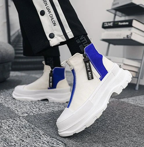 Man Sports Shoes Spring Autumn Canvas Sneaker Boots for Men Platform Footwear Original Deals High Quality Low Price Offers Offer