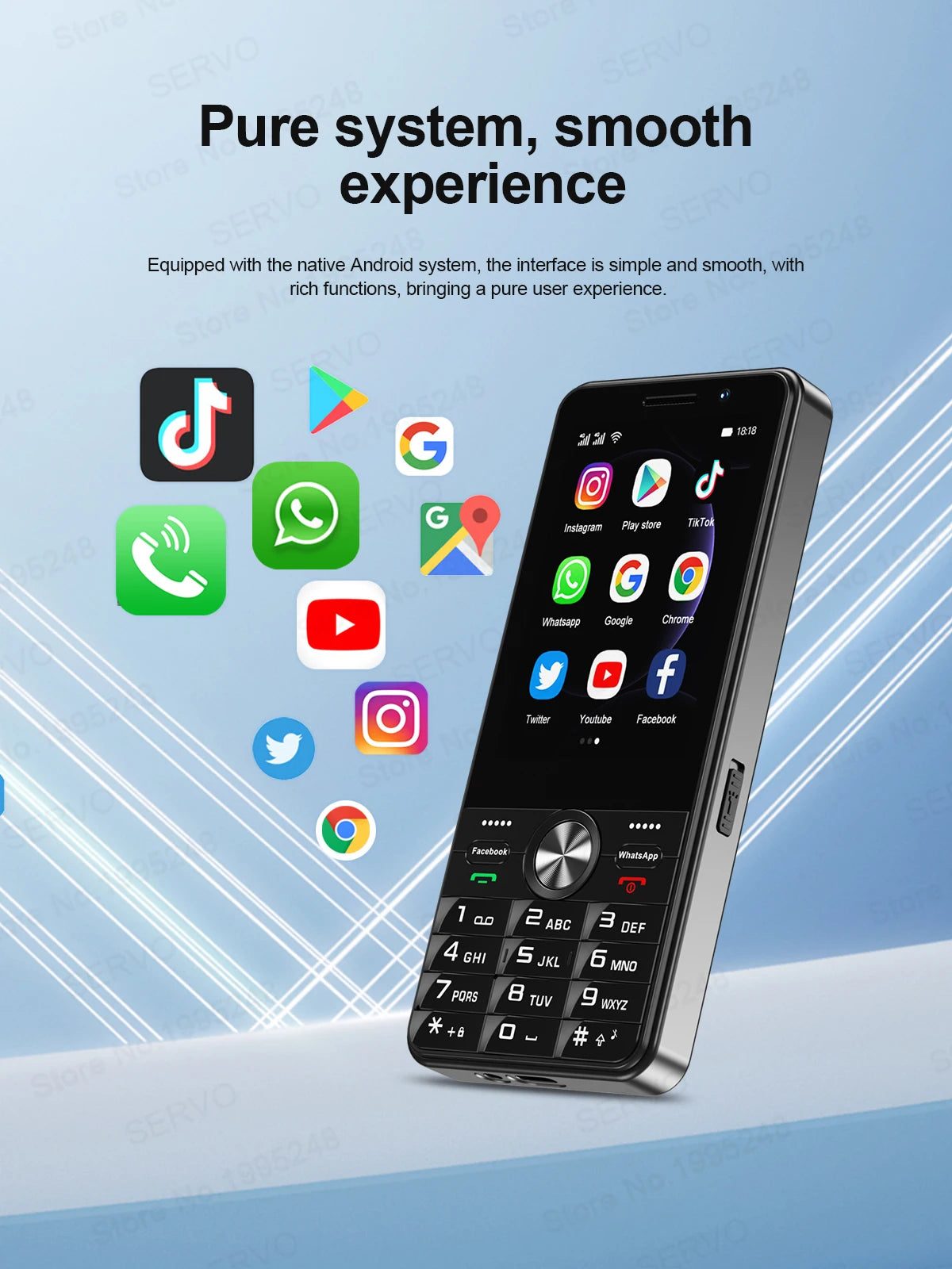 SERVO F25 PRO 4G Smartphone Android 8.1 OS 2+16GB ROM Camera 2500mAh Dual SIM Standby Button Smart Cellphones Google Play Store