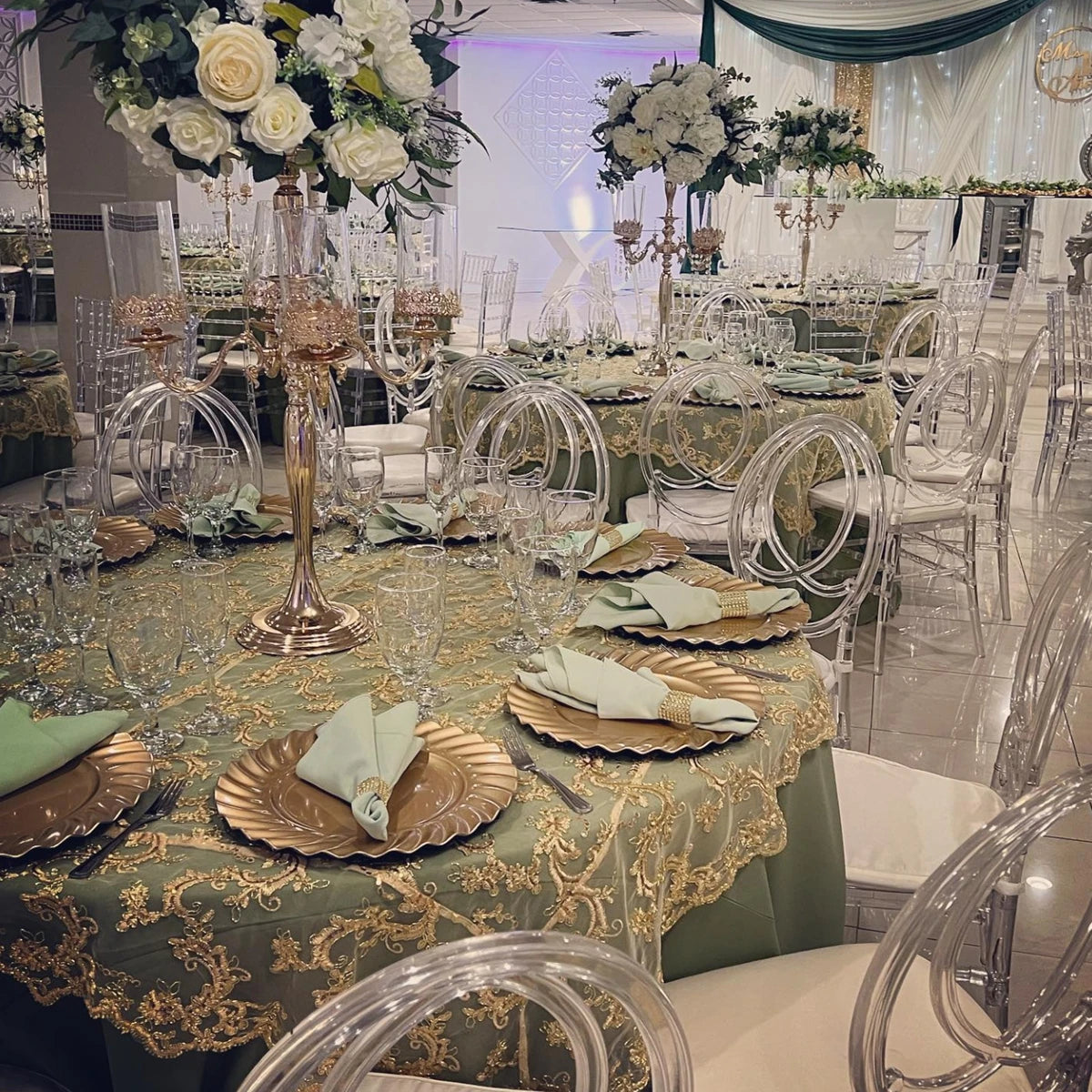100pcs）Modern Restaurant Wedding Party Chairs plastic Stackable Hotel Gold Chiavari Chairs 1149
