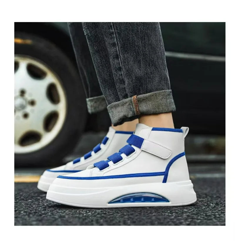 High Top Men's Shoes 2025 Spring Autumn Brand White Casual Sneaker Platform Luxury Designer Men Ankle Boots zapatos para hombre