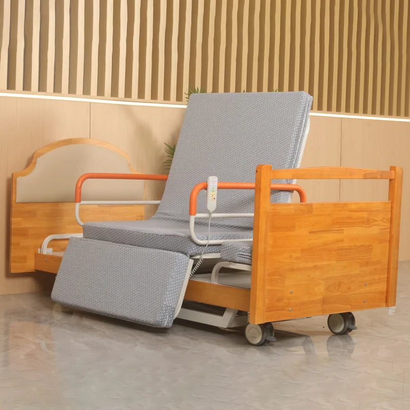 Electric rotating nursing bed Multifunctional back lift for paralyzed patients at home, suitable for remote control turning over